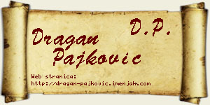 Dragan Pajković vizit kartica